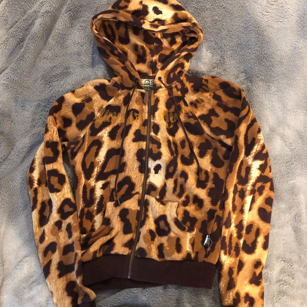 L.A.M.B Leopard print hoodie